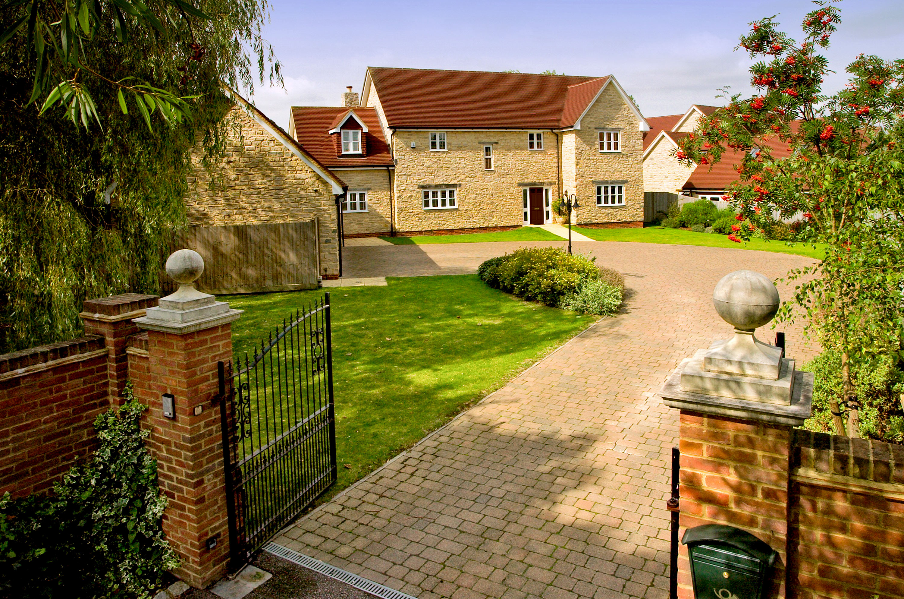 Camera-on-pole photography for external property estate agent feature