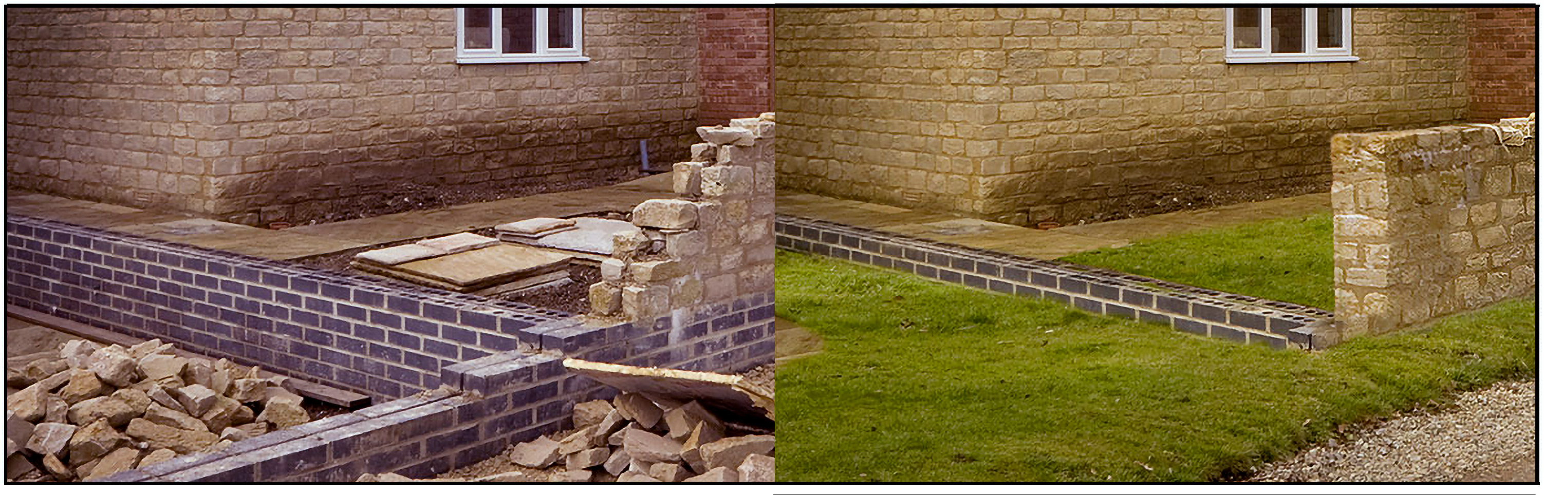 Estate Agent Property Retouching of Brick Wall