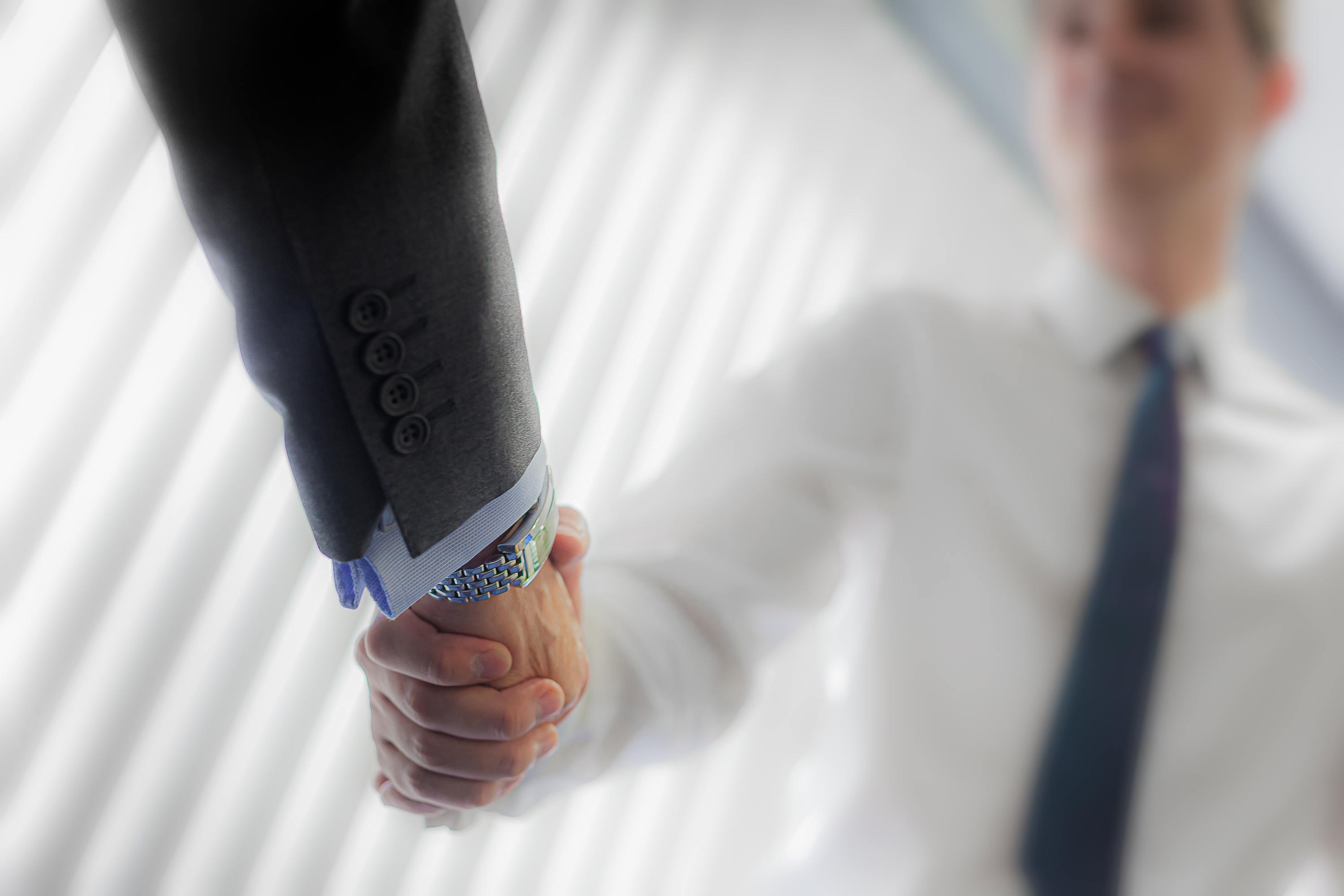 warm handshake
