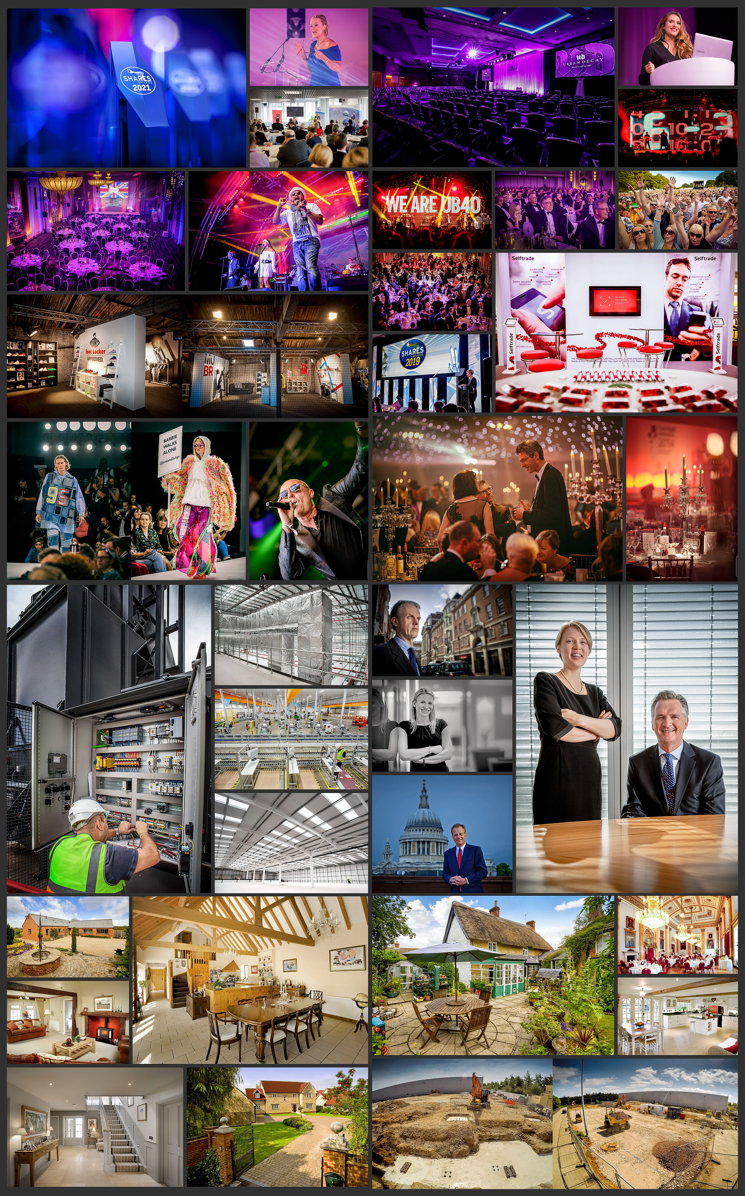 industrial,commercial, people photography grid