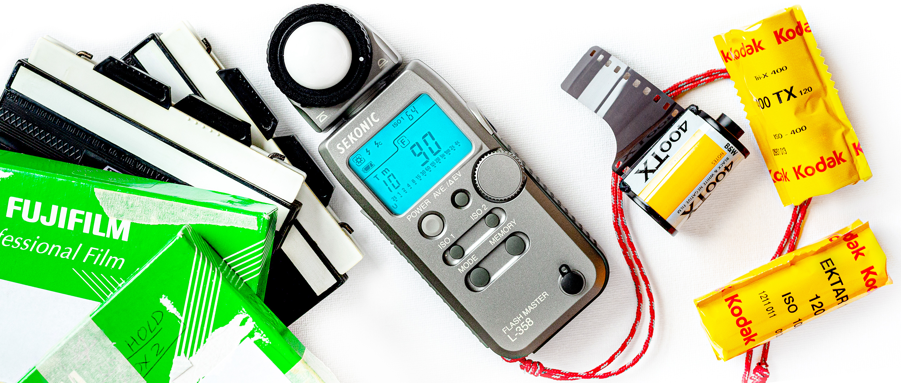 Sekonic Lightmeter with 35mm, 120 and 5x4" film